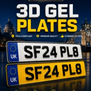 3D Gel Number Plates