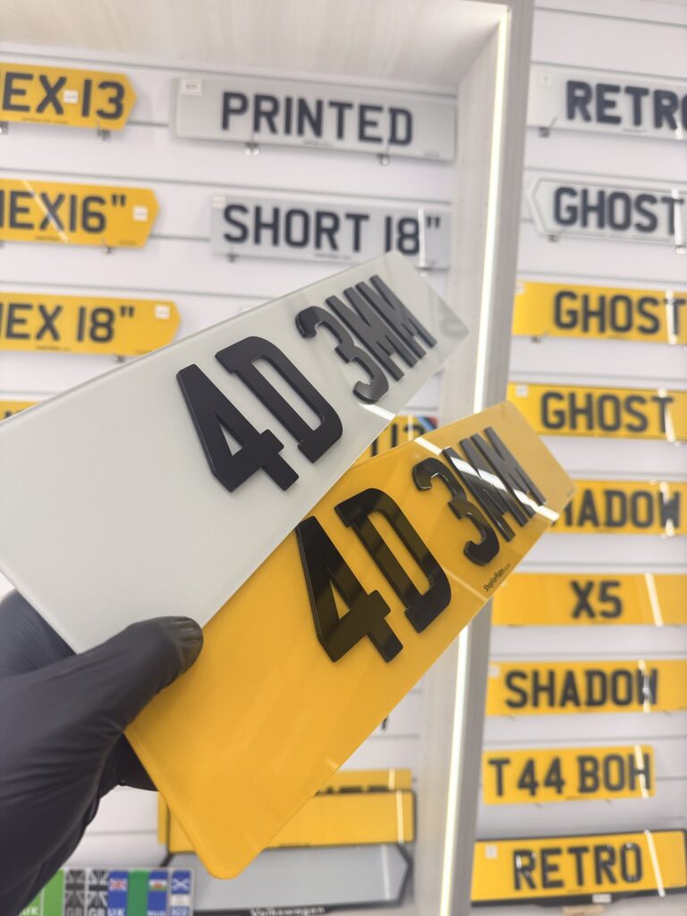 4D Number Plates